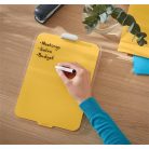 LEITZ Üvegtábla, törölhető, asztali, A4, LEITZ "Cosy", melegsárga