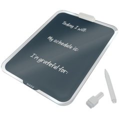   LEITZ Üvegtábla, törölhető, asztali, A4, LEITZ "Cosy", bársonyszürke