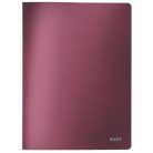 LEITZ Bemutatómappa, 20 zsebes, A4, LEITZ "Style", gránátvörös