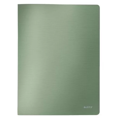 LEITZ Bemutatómappa, 20 zsebes, A4, LEITZ "Style", olajfazöld