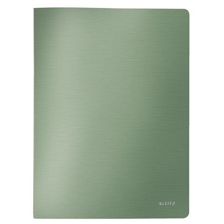LEITZ Bemutatómappa, 40 zsebes, A4, LEITZ "Style", olajfazöld
