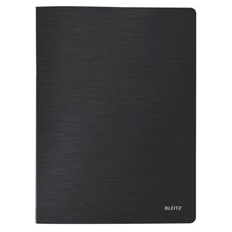 LEITZ Bemutatómappa, 40 zsebes, A4, LEITZ "Style", szaténfekete