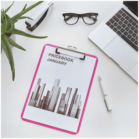 LEITZ Felírótábla, A4, LEITZ "Wow", rózsaszín