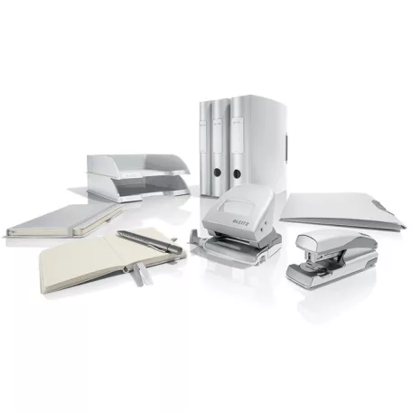 LEITZ Gumis mappa, PP, A4, LEITZ "Style", kristályfehér