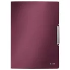 LEITZ Gumis mappa, PP, A4, LEITZ "Style", gránátvörös