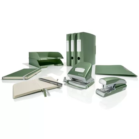 LEITZ Gumis mappa, PP, A4, LEITZ "Style", olajfazöld