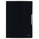 LEITZ Gumis mappa, PP, A4, LEITZ "Style", szaténfekete