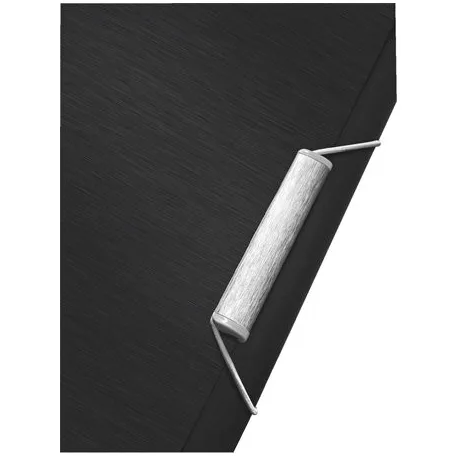 LEITZ Gumis mappa, PP, A4, LEITZ "Style", szaténfekete