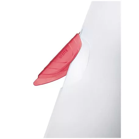 LEITZ Gyorsfűző, klipes, PP, A4, LEITZ "ColorClip Magic", piros