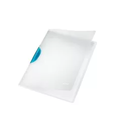   LEITZ Gyorsfűző, klipes, PP, A4, LEITZ "ColorClip Magic", világoskék