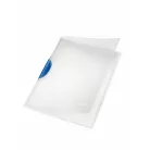 LEITZ Gyorsfűző, klipes, PP, A4, LEITZ "ColorClip Magic", kék