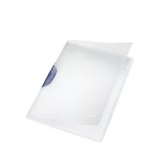   LEITZ Gyorsfűző, klipes, PP, A4, LEITZ "ColorClip Magic", szürke
