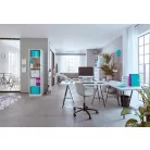 LEITZ Gyorsfűző, klipes, PP, A4, LEITZ "Wow ColorClip" jégkék