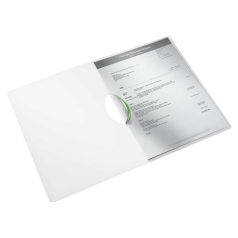   LEITZ Gyorsfűző, klipes, PP, A4, LEITZ "Wow ColorClip", zöld