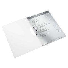   LEITZ Gyorsfűző, klipes, PP, A4, LEITZ "Wow ColorClip", fekete