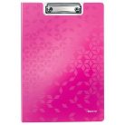 LEITZ Felírótábla, fedeles, A4, LEITZ "Wow", rózsaszín