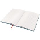 LEITZ Beíró, A5, kockás, 80 lap, keményfedeles, LEITZ "Cosy Soft Touch", nyugodtkék