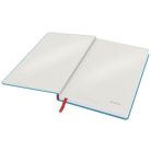 LEITZ Beíró, A5, kockás, 80 lap, keményfedeles, LEITZ "Cosy Soft Touch", nyugodtkék