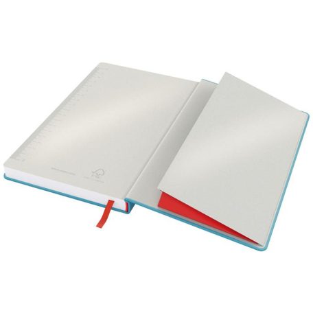 LEITZ Beíró, A5, kockás, 80 lap, keményfedeles, LEITZ "Cosy Soft Touch", nyugodtkék