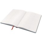 LEITZ Beíró, A5, kockás, 80 lap, keményfedeles, LEITZ "Cosy Soft Touch", bársonyszürke