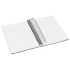 LEITZ Spirálfüzet, A5, kockás, 90 lap, laminált karton borító, LEITZ "Office", szürke