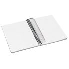 LEITZ Spirálfüzet, A5, vonalas, 90 lap, laminált karton borító, LEITZ "Office", szürke-zöld