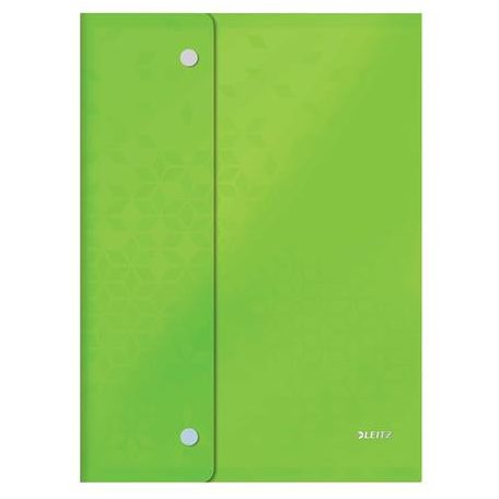 LEITZ Irattartó tasak, A4, PP, patentos, LEITZ "Wow", vegyes színek