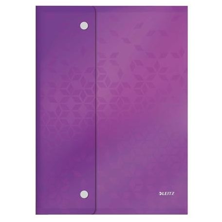 LEITZ Irattartó tasak, A4, PP, patentos, LEITZ "Wow", vegyes színek