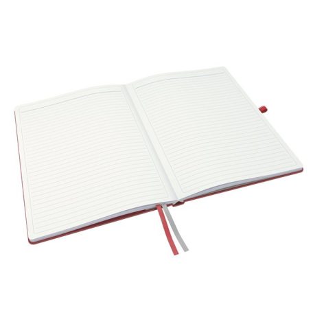 LEITZ Jegyzetfüzet, exkluzív, A4, vonalas, 80 lap, keményfedeles, LEITZ "Complete", piros