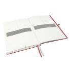 LEITZ Jegyzetfüzet, exkluzív, A4, vonalas, 80 lap, keményfedeles, LEITZ "Complete", piros