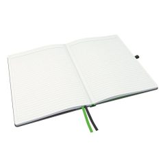   LEITZ Jegyzetfüzet, exkluzív, A4, vonalas, 80 lap, keményfedeles, LEITZ "Complete", fekete