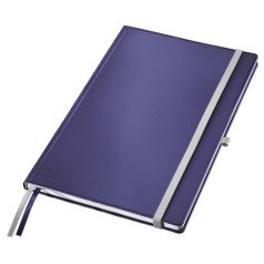   LEITZ Jegyzetfüzet, A4, vonalas, 80 lap, keményfedeles, LEITZ "Style", titánkék