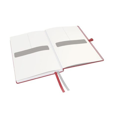 LEITZ Jegyzetfüzet, exkluzív, A5, kockás, 80 lap, keményfedeles, LEITZ "Complete", piros