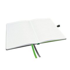   LEITZ Jegyzetfüzet, exkluzív, A5, kockás, 80 lap, keményfedeles, LEITZ "Complete", fekete