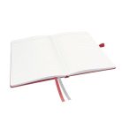 LEITZ Jegyzetfüzet, exkluzív, A5, vonalas, 80 lap, keményfedeles, LEITZ "Complete", piros