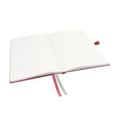   LEITZ Jegyzetfüzet, exkluzív, A5, vonalas, 80 lap, keményfedeles, LEITZ "Complete", piros