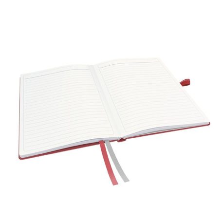 LEITZ Jegyzetfüzet, exkluzív, A5, vonalas, 80 lap, keményfedeles, LEITZ "Complete", piros