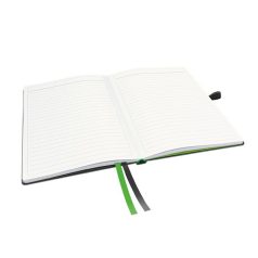   LEITZ Jegyzetfüzet, exkluzív, A5, vonalas, 80 lap, keményfedeles, LEITZ "Complete", fekete