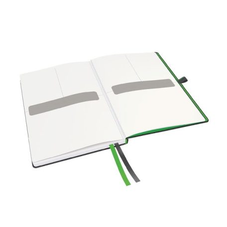 LEITZ Jegyzetfüzet, exkluzív, A5, vonalas, 80 lap, keményfedeles, LEITZ "Complete", fekete