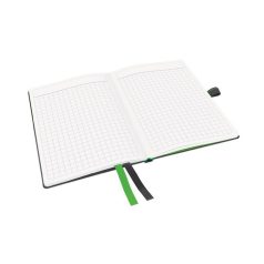   LEITZ Jegyzetfüzet, exkluzív, A6, kockás, 80 lap, keményfedeles, LEITZ "Complete", fekete