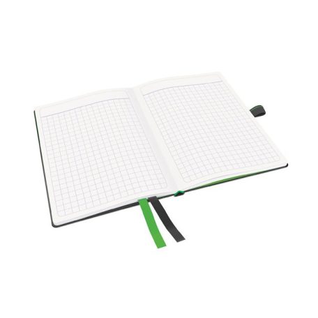 LEITZ Jegyzetfüzet, exkluzív, A6, kockás, 80 lap, keményfedeles, LEITZ "Complete", fekete