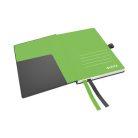 LEITZ Jegyzetfüzet, exkluzív, A6, kockás, 80 lap, keményfedeles, LEITZ "Complete", fekete