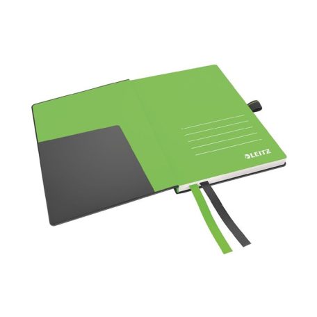 LEITZ Jegyzetfüzet, exkluzív, A6, kockás, 80 lap, keményfedeles, LEITZ "Complete", fekete