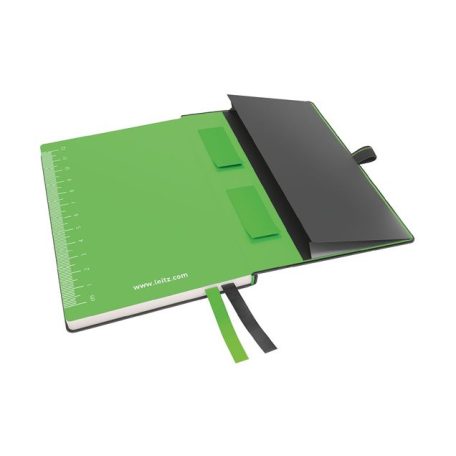 LEITZ Jegyzetfüzet, exkluzív, A6, kockás, 80 lap, keményfedeles, LEITZ "Complete", fekete