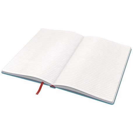LEITZ Beíró, A5, vonalas, 80 lap, keményfedeles, LEITZ "Cosy Soft Touch", nyugodtkék