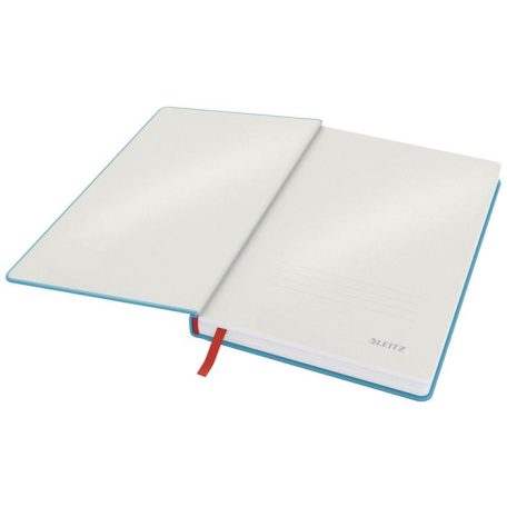 LEITZ Beíró, A5, vonalas, 80 lap, keményfedeles, LEITZ "Cosy Soft Touch", nyugodtkék