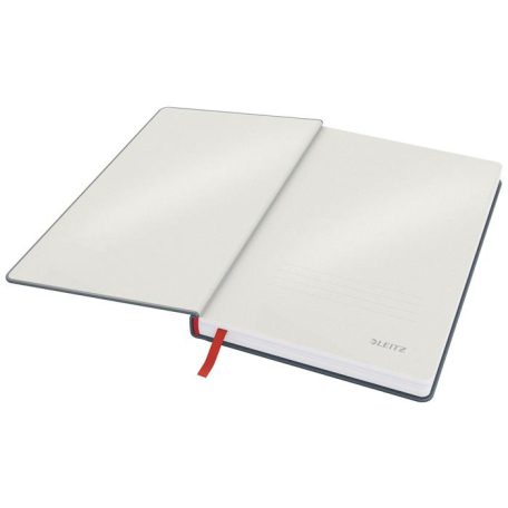 LEITZ Beíró, A5, vonalas, 80 lap, keményfedeles, LEITZ "Cosy Soft Touch", bársonyszürke