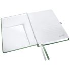 LEITZ Jegyzetfüzet, A5, vonalas, 80 lap, keményfedeles, LEITZ "Style", olajfazöld