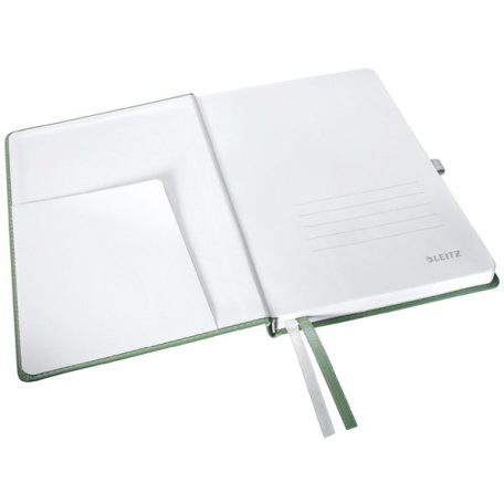 LEITZ Jegyzetfüzet, A5, vonalas, 80 lap, keményfedeles, LEITZ "Style", olajfazöld