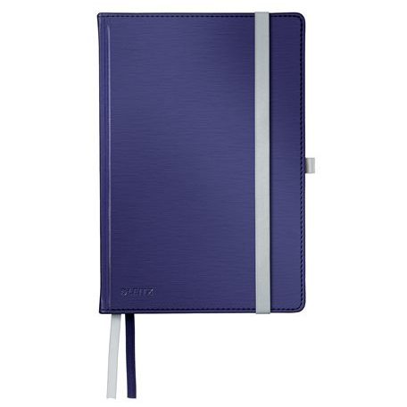 LEITZ Jegyzetfüzet, A5, kockás, 80 lap, keményfedeles, LEITZ "Style", titánkék